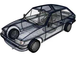 Ford Fiesta (1983) 3D Model