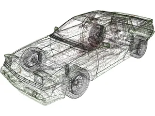 Mitsubishi Starion (1988) 3D Model