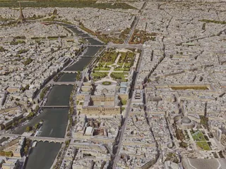 Paris City, France [24M] (2019) 3D Model
