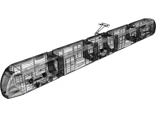 Tram 3D Model