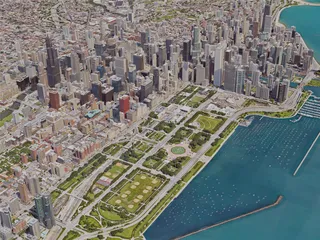 Chicago City, USA (2019) 3D Model