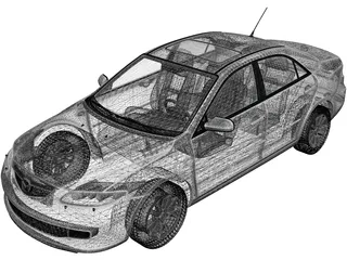Mazda 6 Sedan (2002) 3D Model