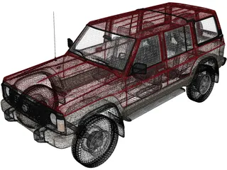 Nissan Patrol 5-door [Y60] (1987) 3D Model