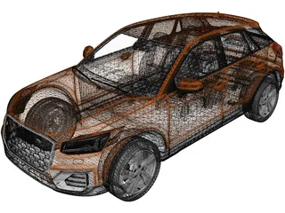 Audi Q2 (2017) 3D Model