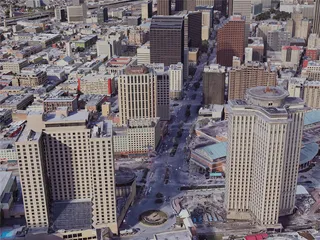 New Orleans City Downtown, USA (2019) 3D Model