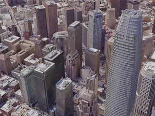 San Francisco City Downtown, CA, USA (2019) 3D Model