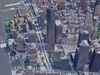 New York City, Lower Manhattan, USA (2019) 3D Model