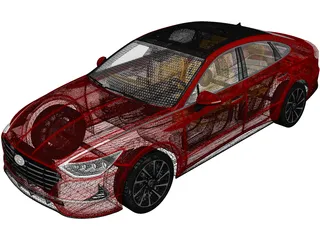 Hyundai Sonata (2020) 3D Model