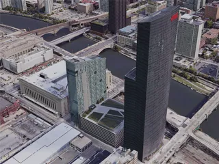 Philadelphia City, PA, USA (2019) 3D Model