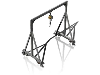Manual Crane 3D Model