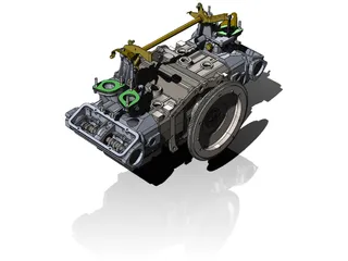 Alfa Romeo Boxer Engine 3D Model