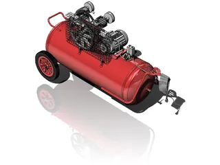 Air Compressor 3D Model