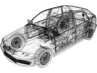 Volkswagen Gol G3 3D Model