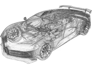 Bugatti Centodieci (2020) 3D Model