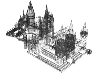 Hogwarts 3D Model