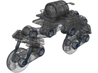 Futuristic Trike 3D Model