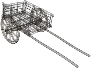 Horse Cart 3D Model