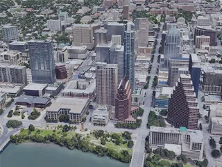 Austin City, TX, USA (2019) 3D Model
