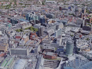 Birmingham City, UK (2019) 3D Model