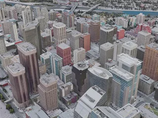 Calgary City, AB, Canada (2019) 3D Model