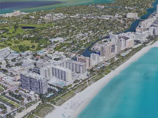 Miami Beach, FL, USA (2019) 3D Model