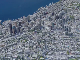 Seattle City, WA, USA (2019) 3D Model