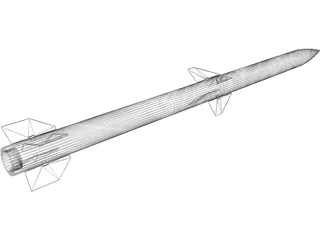 AIM120D Missile 3D Model