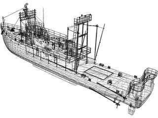 Fishing Boat 3D Model