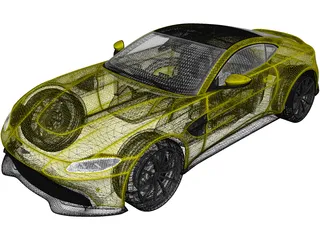Aston Martin Vantage (2019) 3D Model