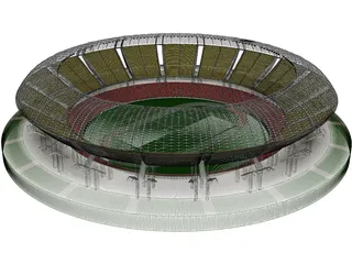 Soccer Stadium 3D Model