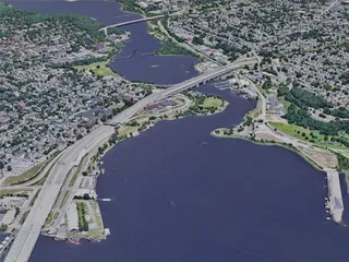 Providence City, RI, USA (2019) 3D Model