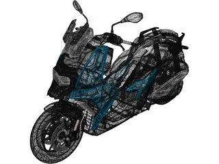 BMW C400X Sport (2018) 3D Model