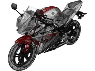Yamaha YZF-R125 (2011) 3D Model