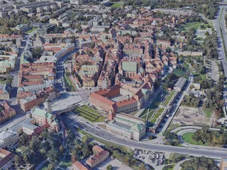 Warsaw City, Poland (2019) 3D Model