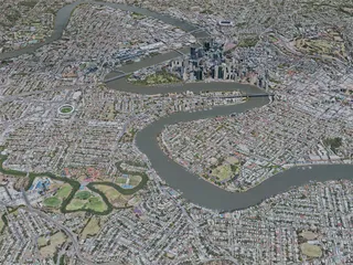 Brisbane City, Australia (2019) 3D Model