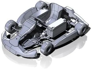 Electric Go Kart 3D Model