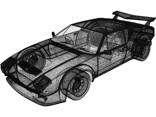 De Tomaso Pantera (1984) 3D Model