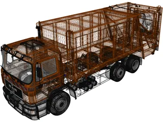 Man F-2000 Garbage Truck (1990) 3D Model