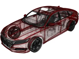 Honda Accord Sport Sedan (2018) 3D Model