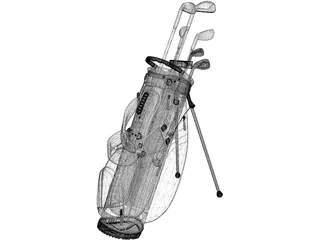 titleist stadry bw golf bag plus 3D Model in Sports Equipment 3DExport