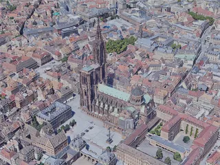 Strasbourg City, France (2019) 3D Model