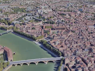 Toulouse City, France (2019) 3D Model