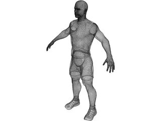 Athlete Male 3D Model