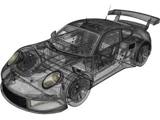 Porsche 911 [991] RSR (2013) 3D Model