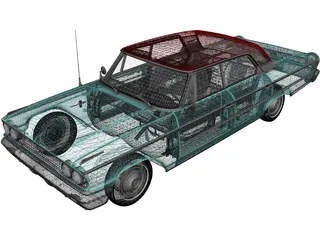 Ford Galaxie 500 (1963) 3D Model