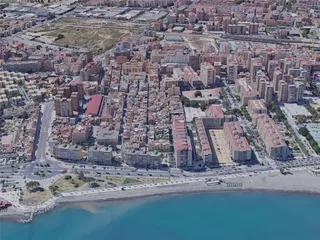 Malaga City, Spain (2019) 3D Model