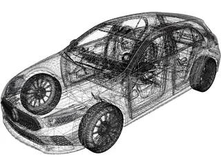 Mercedes-Benz A-Class (2020) 3D Model