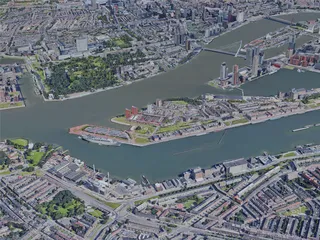 Rotterdam City, Netherlands (2019) 3D Model