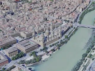 Zaragoza City, Spain (2019) 3D Model