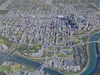 Edmonton City, AB, Canada (2019) 3D Model